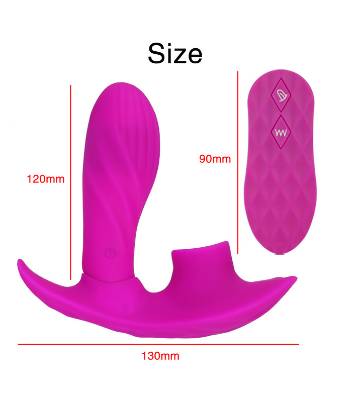 Heating Invisible Wearable Vibrator Wireless Remote Women Clitoral Licking Waterproof Sex Toys