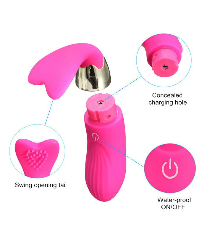 Wireless 12 Speeds Heat Whale C Type Wearable Vibrators Sex Toys For Women