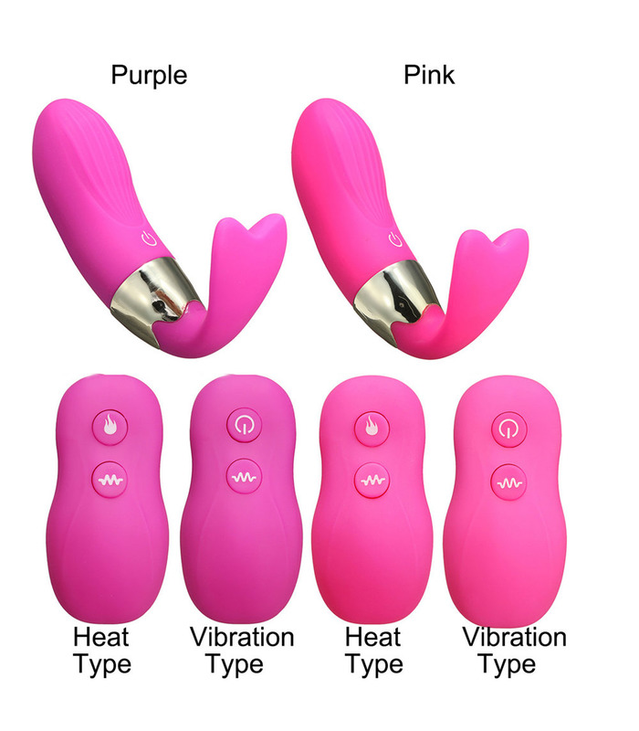 Wireless 12 Speeds Heat Whale C Type Wearable Vibrators Sex Toys For Women