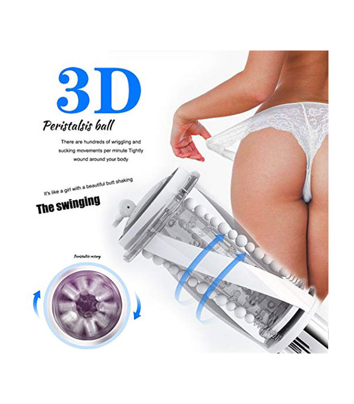 Automatische Rotation Männliche Masturbator mit Saugnapf Sexuelle Stöhnen, Sex-Spielzeug, Spiele für Erwachsene, die von