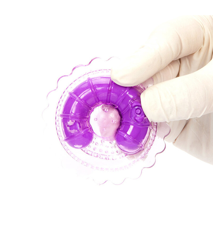 Wearable Vibrating Nipple Toys Nipple Play Massager nipple tease Female Sex Toys Adult Games - Purple