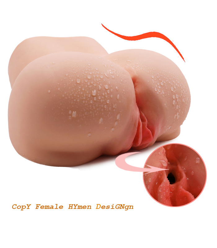 Big Arsch Männlichen Masturbator Cup Mini-Entity-Silikon Männliche Form Doppel-Loch-Yin Erwachsenen Sex-Spielzeug Realistische