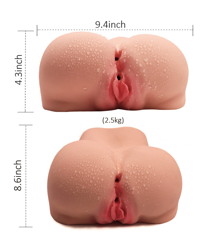 Big Arsch Männlichen Masturbator Cup Mini-Entity-Silikon Männliche Form Doppel-Loch-Yin Erwachsenen Sex-Spielzeug Realistische