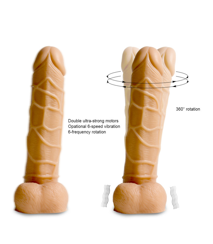 Teleskop-Vibratoren Riesige Realistische Dildos Vibrator Heizung Hautgefühl Realistische Penis Super Huge Big Dildo
