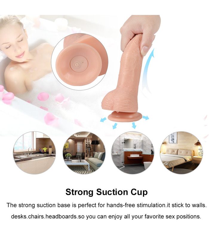 Super Realistic Soft Silicone Dildo Suction Cup Strapon Male Artificial Penis Large Flexible Masturbator Sex Toys For Woman