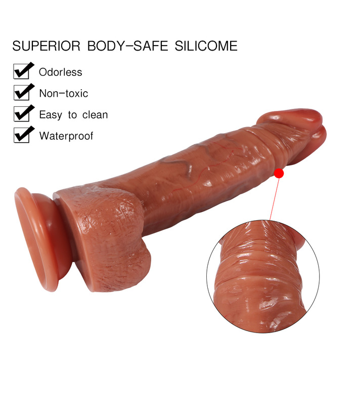 Neue Prozess-double-layer-Härte-flüssig-silica-gel-simulation gefälschte kleinen penis mit blauen Adern Blut-silk-Produkte für