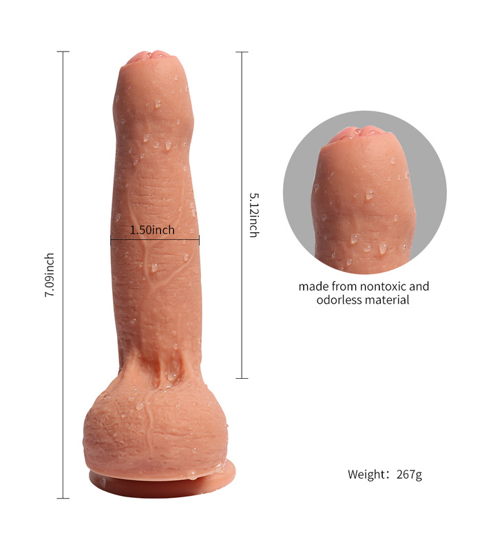 Vorhaut double-layer-Silikon-künstliche penis überspringen ei-vibrator für Frauen, Erwachsenen Produkte