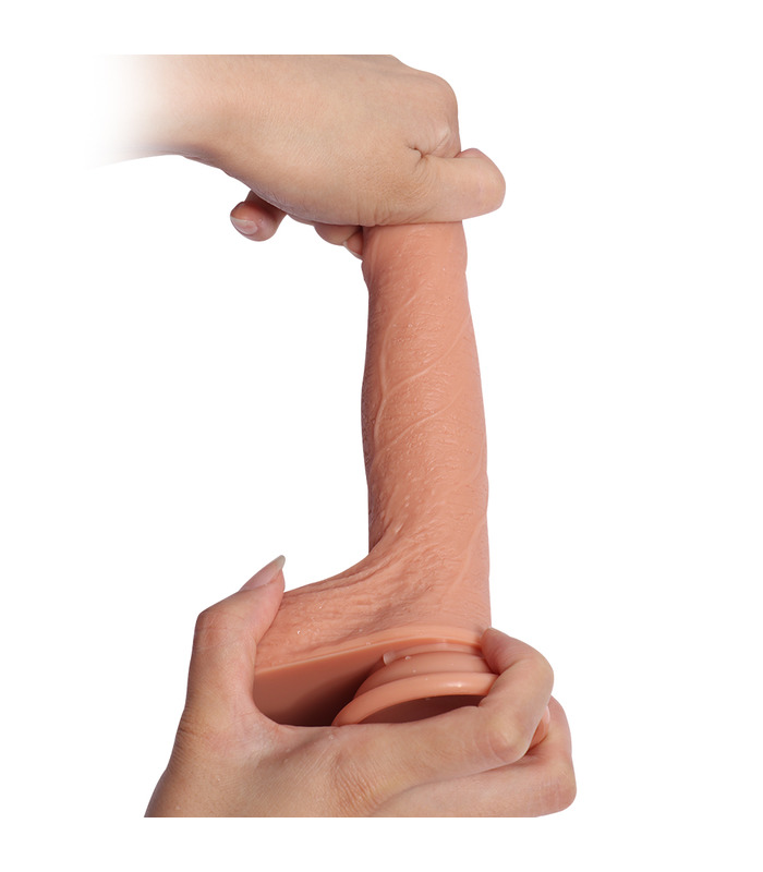 Vorhaut double-layer-Silikon-künstliche penis überspringen ei-vibrator für Frauen, Erwachsenen Produkte