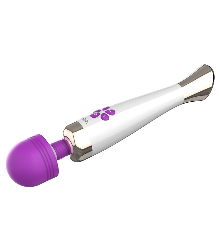Multi Modes Clitoris Massager 360° Rotate Head Waterproof Magic Wand Vibrator By SEXTHROB - Purple