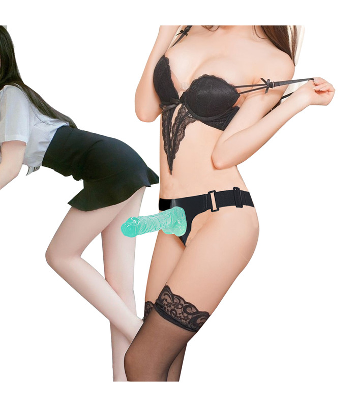Lesbian panties Strapon realistic Dildo Strap on breifs Harness Underwear flexible Silicone Dong Penis Sex Toys for Woman