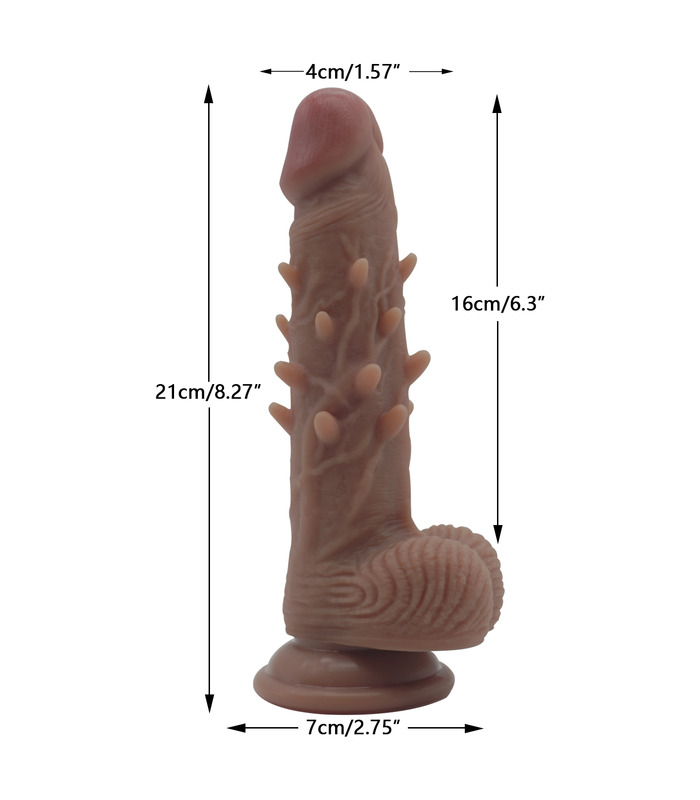 Barb penis true muscle master liquid silicone double hardness simulation penis wearing leather pants female masturbator