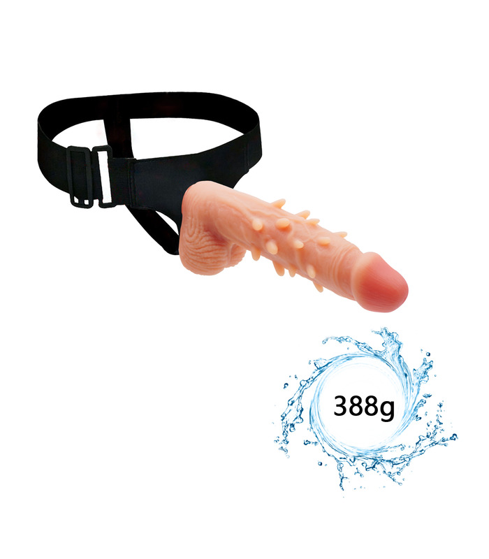 Barb penis true muscle master liquid silicone double hardness simulation penis wearing leather pants female masturbator