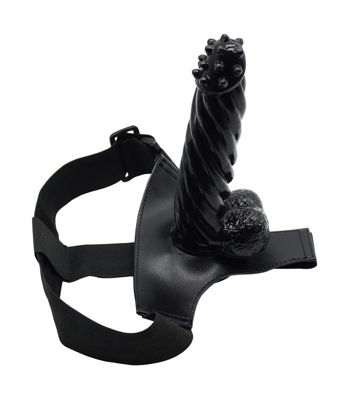 Lesbian Strap On Dildo Leather Panty Anal Plug Cock Knickers Double Silicone Realistic Penis