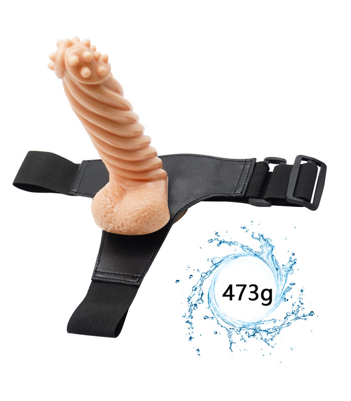 Lesbian Strap On Dildo Leather Panty Anal Plug Cock Knickers Double Silicone Realistic Penis