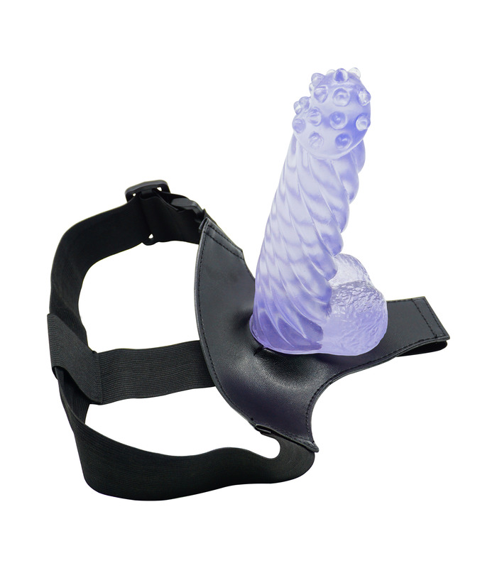 Lesbian Strap On Dildo Leather Panty Anal Plug Cock Knickers Double Silicone Realistic Penis