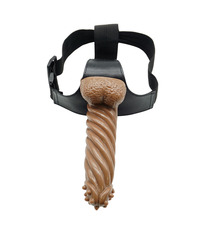 Lesbian Strap On Dildo Leather Panty Anal Plug Cock Knickers Double Silicone Realistic Penis