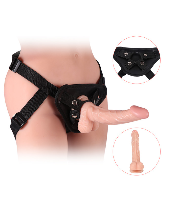 realistic big penis suction cup strapon dildo strap on penis pants harness dick box packed sex toys