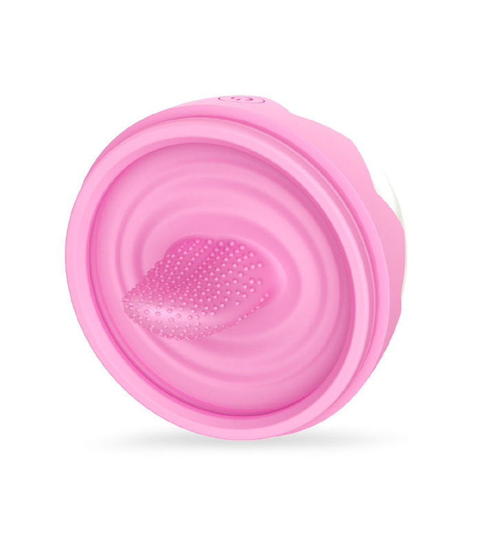 Klitoris-Stimulation Zunge Vibrator Lecken Heizung Vibrierenden Multi-Funktions-Massagegerät für Frauen - Pink