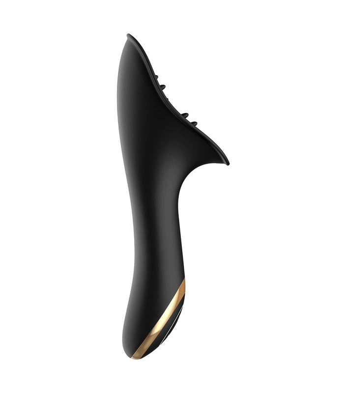 SexThrob Granules Tongue Lick Clitoris Vibrator - Black