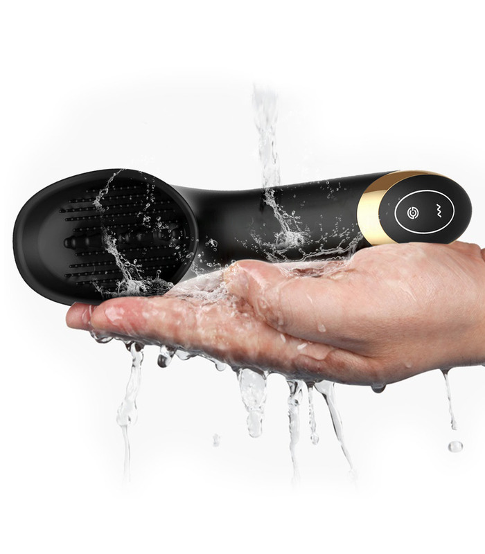 SexThrob Granules Tongue Lick Clitoris Vibrator - Black