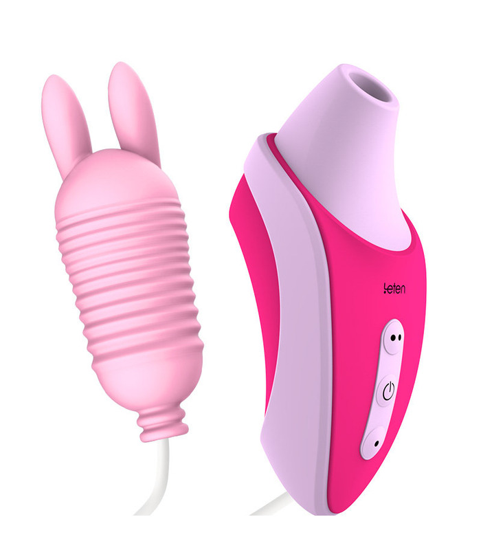 Leten Clitoral Suction Vibrator Clit Massage Rechargeable Vibrating Love Egg Rabbit Dildo
