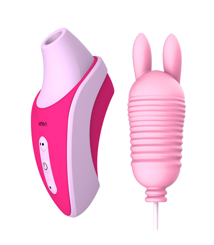 Leten Klitoris-Saug-Vibrator-Clit Massage Rechargeable Vibrating Love Egg Rabbit Dildo