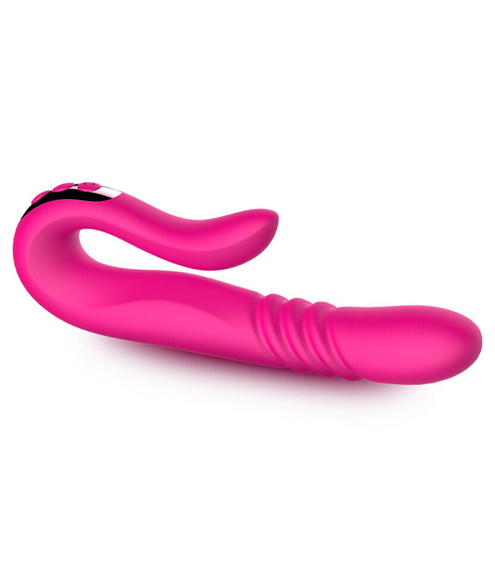 Deluxe Thruster 360-Grad-Drehung Teleskop-Heizung-Anal-G-Punkt Vibrator