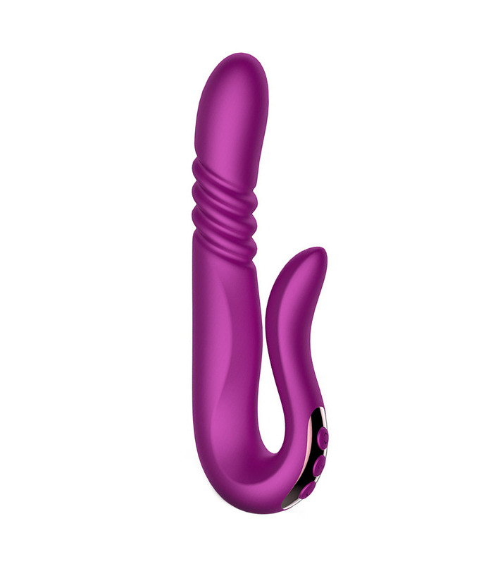Deluxe Thruster 360-Grad-Drehung Teleskop-Heizung-Anal-G-Punkt Vibrator