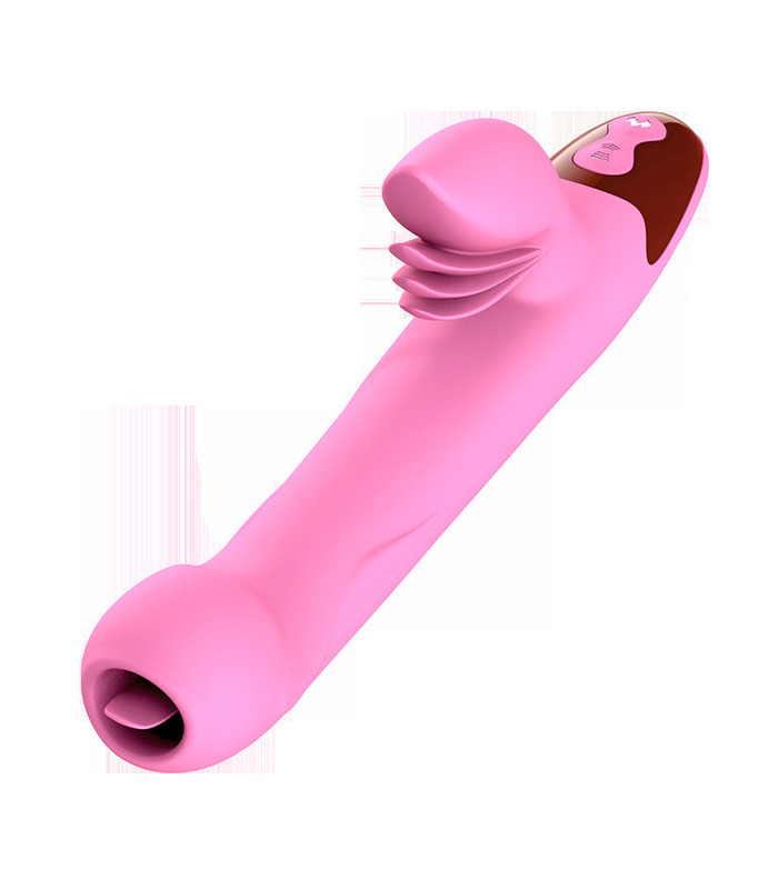 Thrusting Rabbit Vibrator Clit Massage Rechargeable Tongue Licking G Spot Vibrator Smart Heating